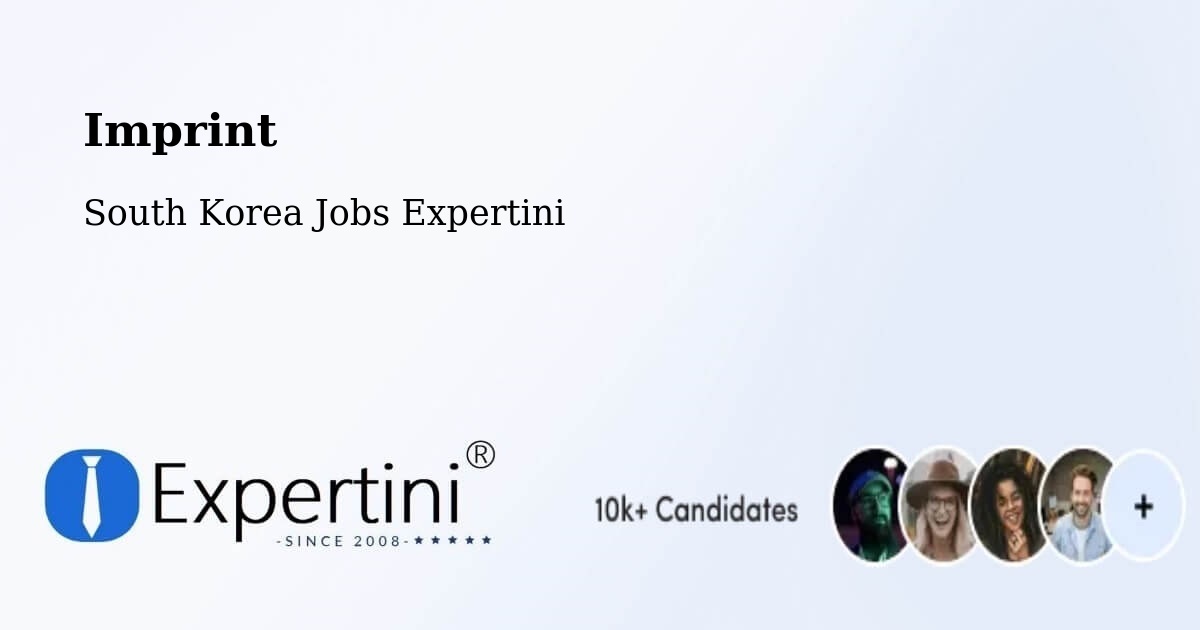 Imprint – Cheonan Si - South Korea Jobs Expertini